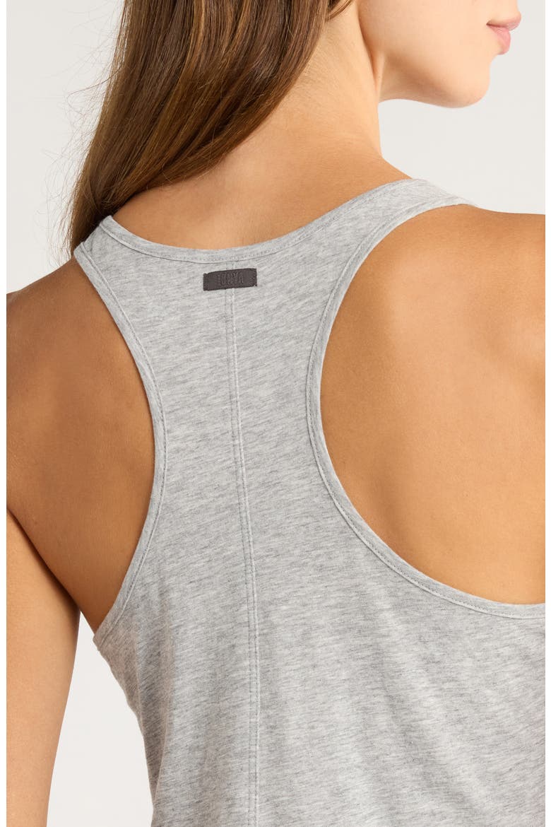 Organic Pima Cotton Curve Hem Tank, Alternate, color, STORM GREY HEATHER