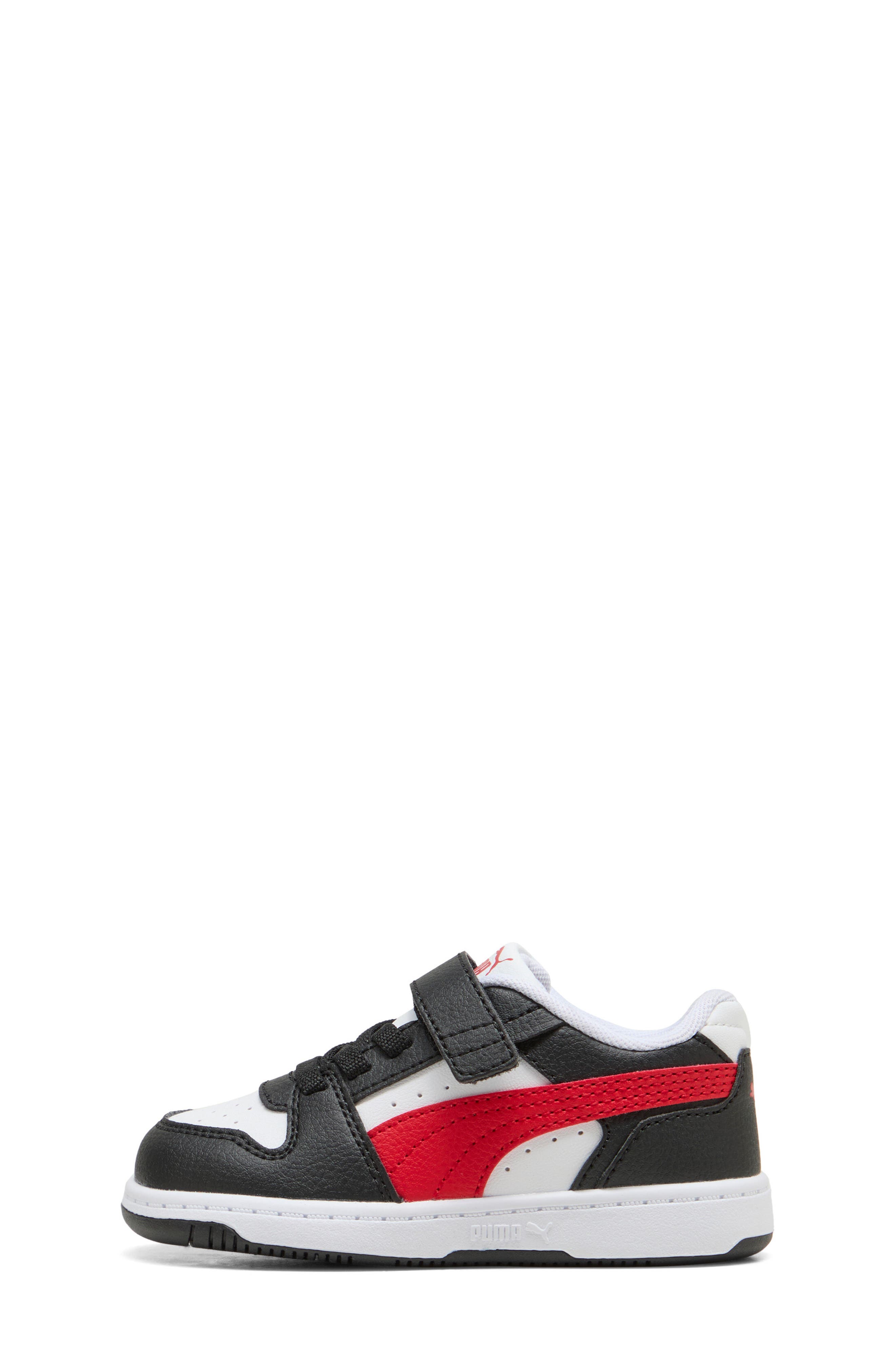 Kids' Rebound Slam Low Sneaker, Alternate, color, PUMA BLACK/ FOR ALL TIME RED