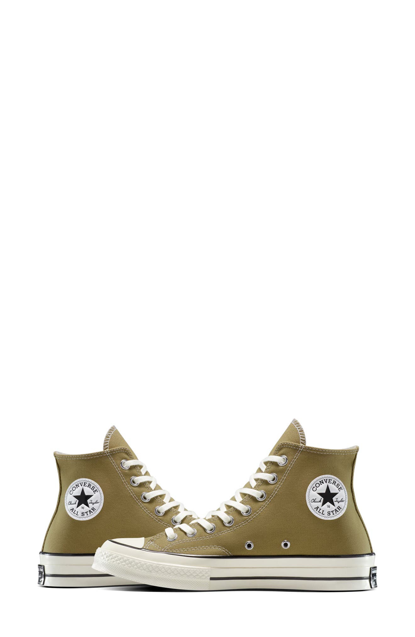 Converse Kids Chuck Taylor<sup>®</sup> All Star<sup>®</sup> 70 High Top Sneaker, Alternate, color, Swamp Core/ Egret/ Black