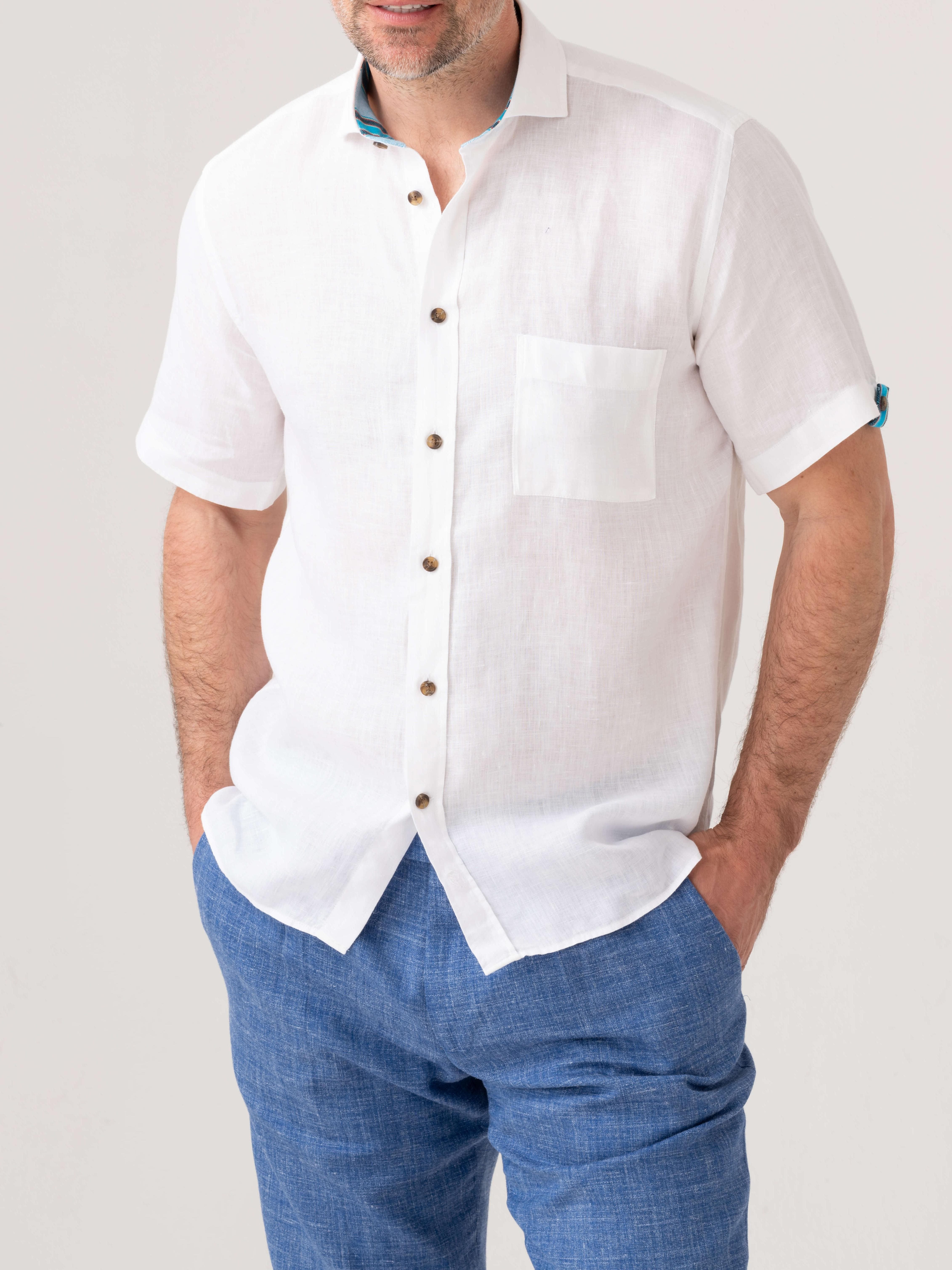 Short Sleeve Linen Shirt