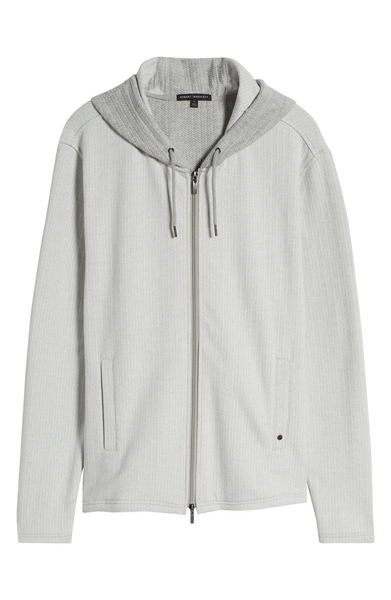 Robert Barakett Augusta Herringbone Zip Hoodie, Alternate, color, 