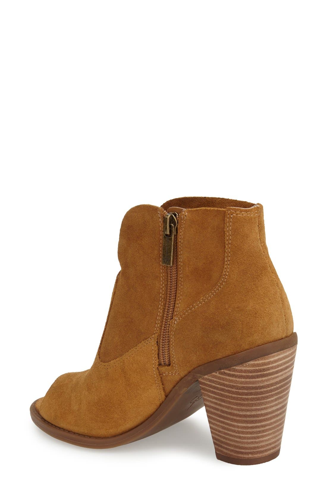 Jessica Simpson Open Toe Zip Bootie, Alternate, color, 