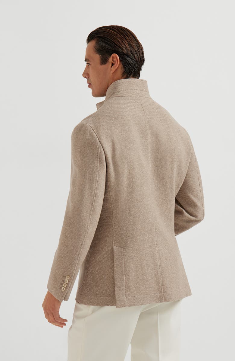 Brunello Cucinelli Blazer-style outerwear, Alternate, color, Beige