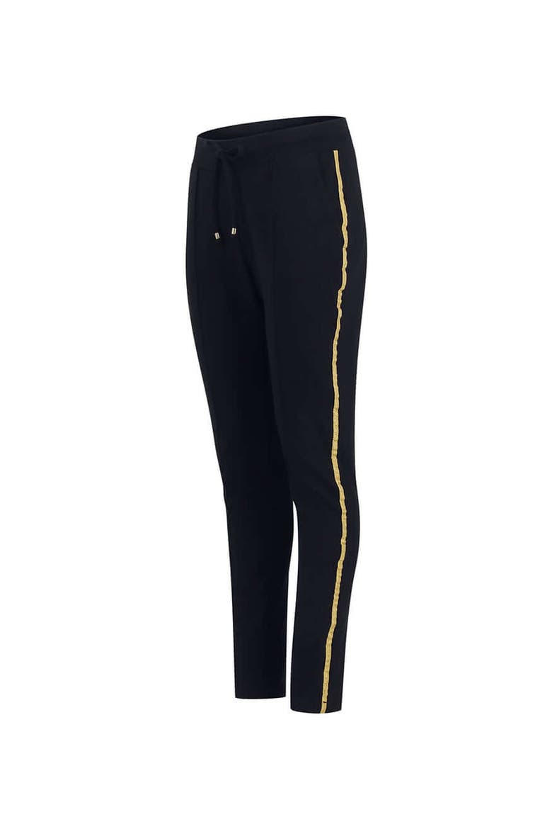 Stripe Sweatpants, Alternate, color, Black