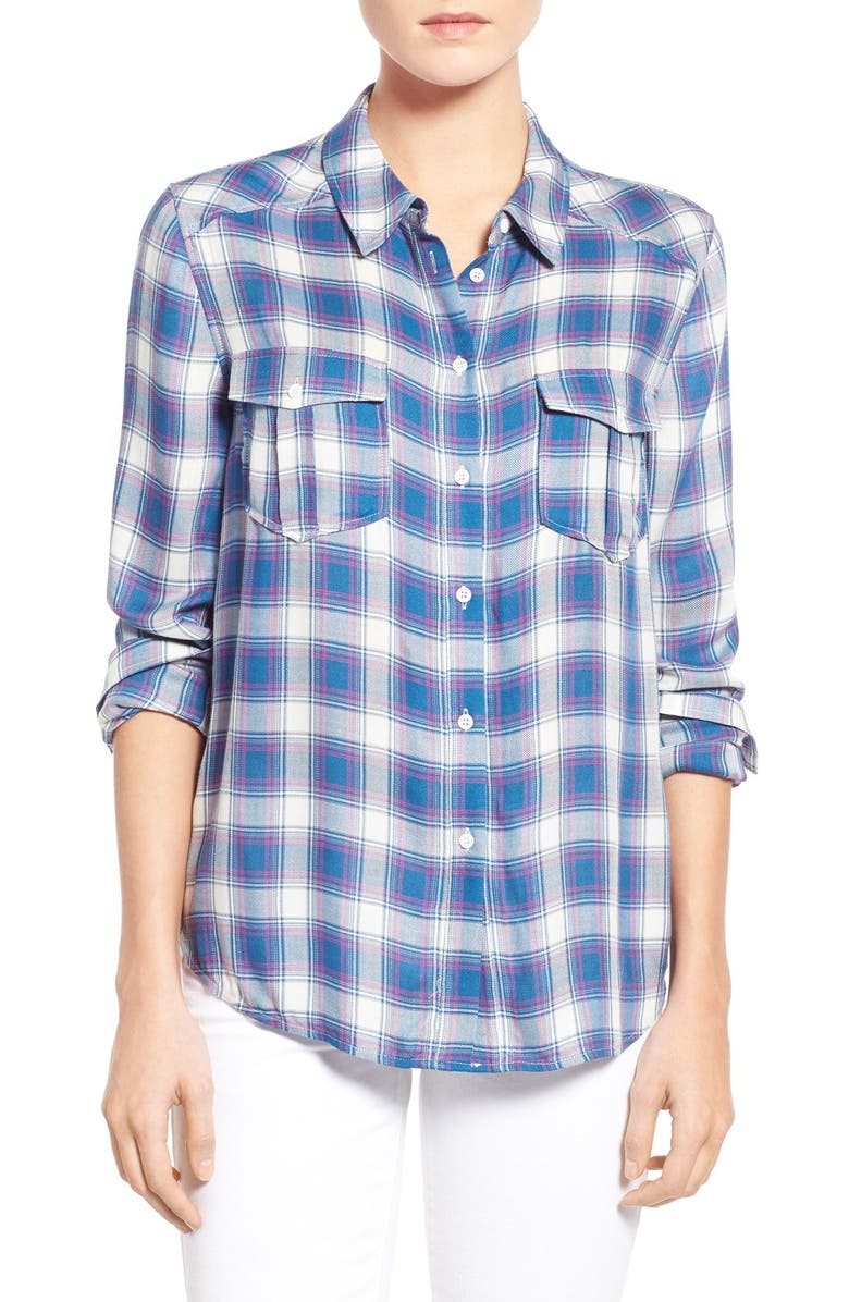 PAIGE 'Mya' Plaid Shirt, Main, color, 