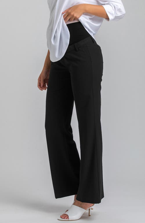 Pietro Brunelli Maternity Flare Leg Maternity Pants In Black