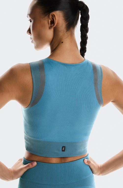 On Studio Crop Tank In Blue