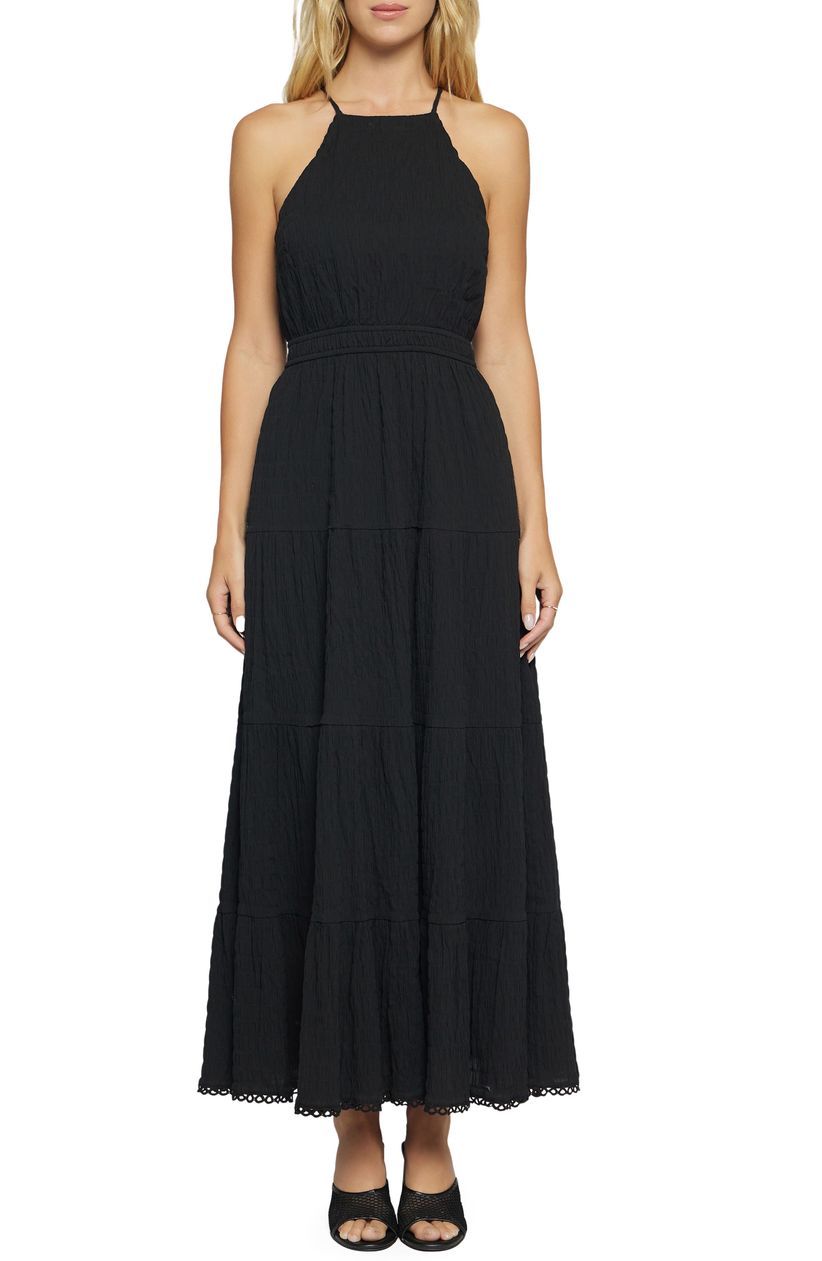 Lost + Wander Bella Luna Crushed Tiered Maxi Dress