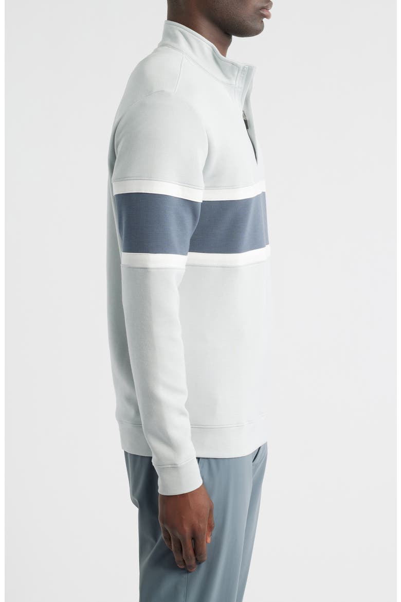 Owen Chest Stripe Golf Quarter Zip, Alternate, color, GLACIER-GRAPHITE