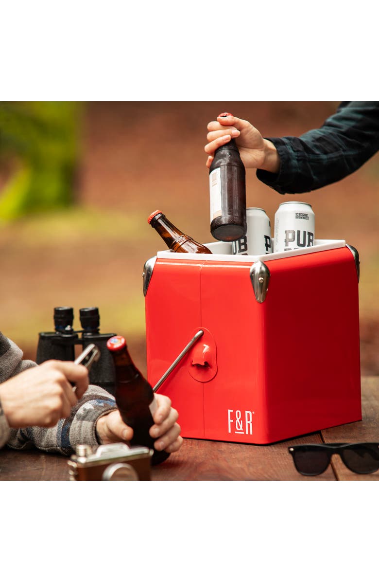 Foster & Rye Vintage Metal Cooler, Alternate, color, 