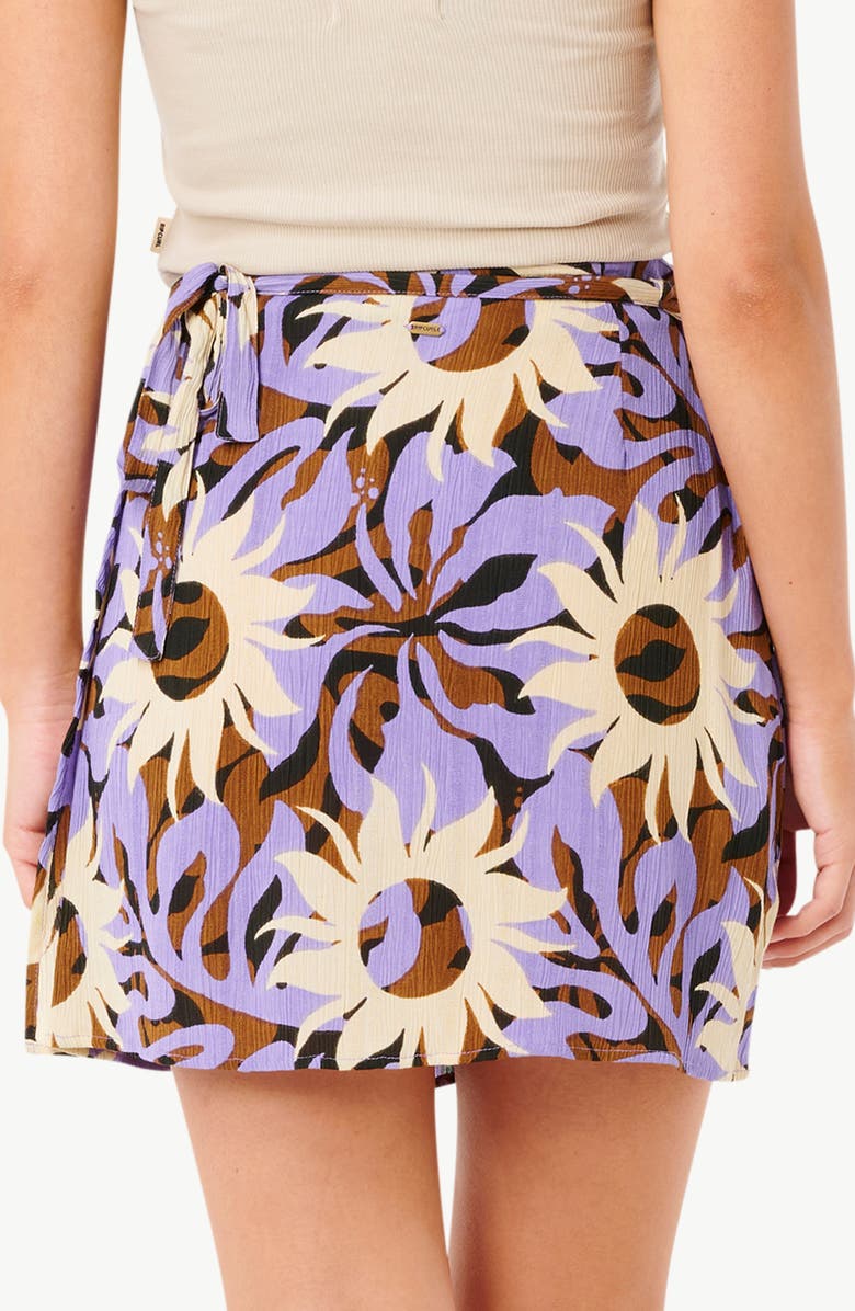 Rip Curl Sun Drenched Wrap Skirt, Alternate, color, Purple