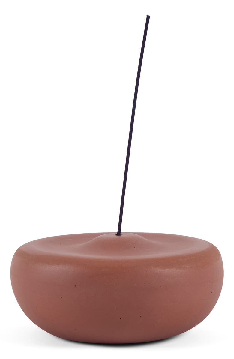 COMMUNE Ceramic Incense Holder, Main, color, Brown