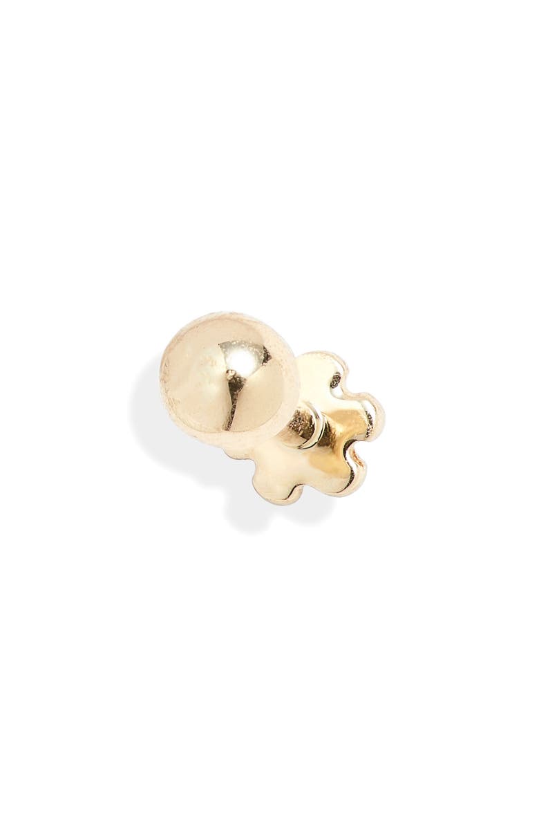 Maria Tash Ball Threaded Stud Earring, Main, color, 
