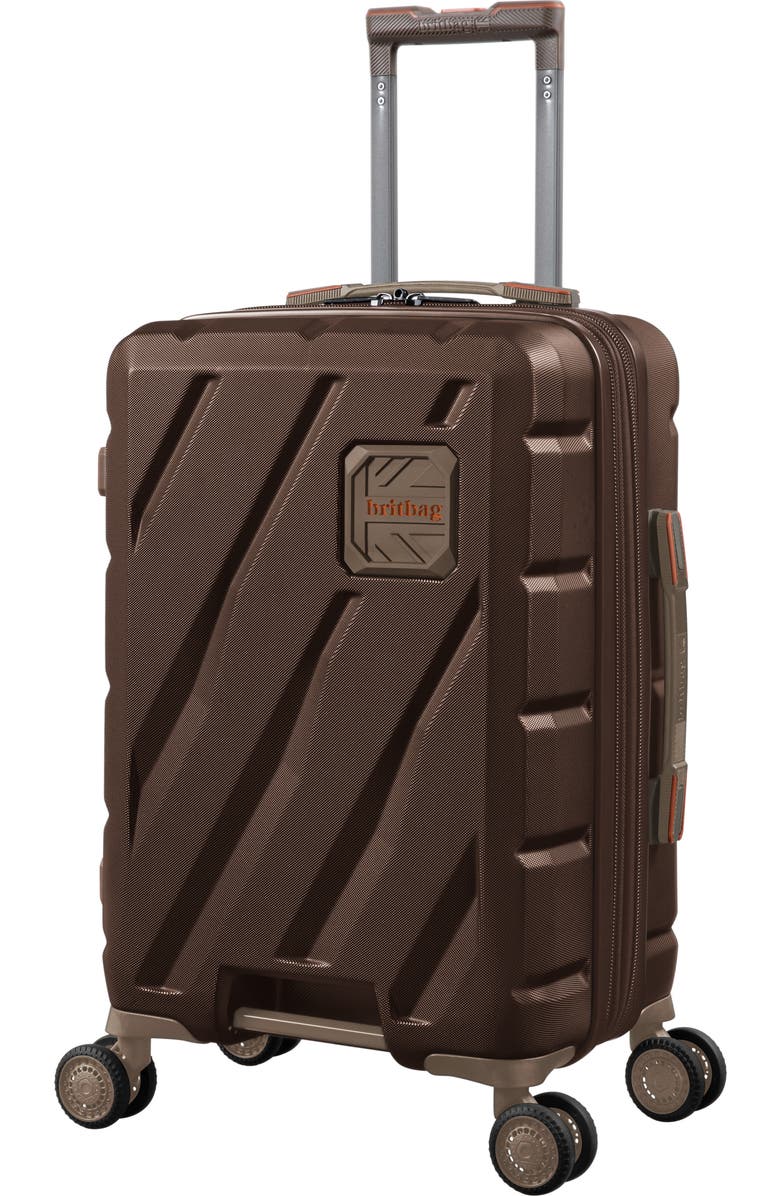 Britbag Stoneleigh 21-Inch Hardside Carry-On Spinner Luggage, Main, color, Shaved Chocolate
