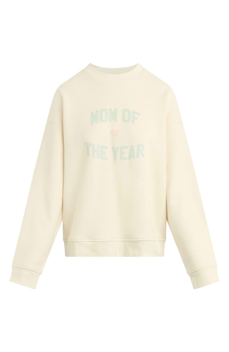 Favorite Daughter The Mom of the Year Sweatshirt, Alternate, color, Gardenia/ Light Sage