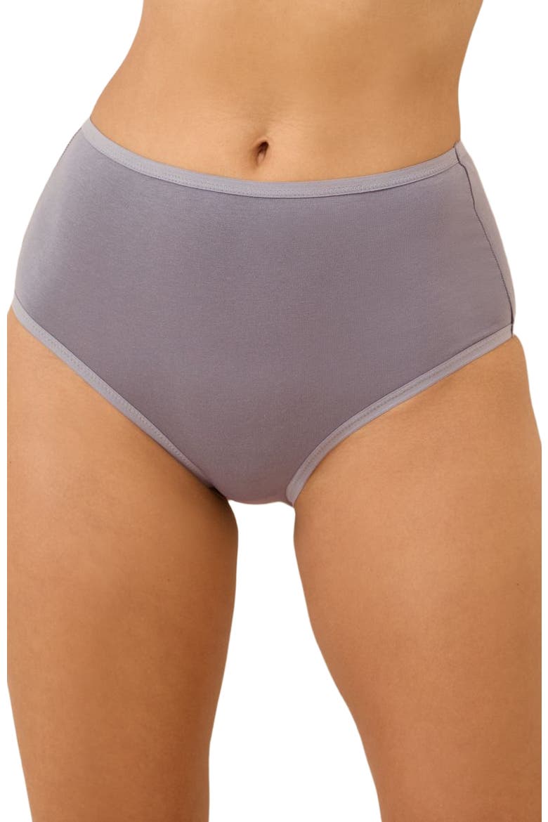 Everyday High Rise Brief 5-Pack, Alternate, color, Lavender Petals
