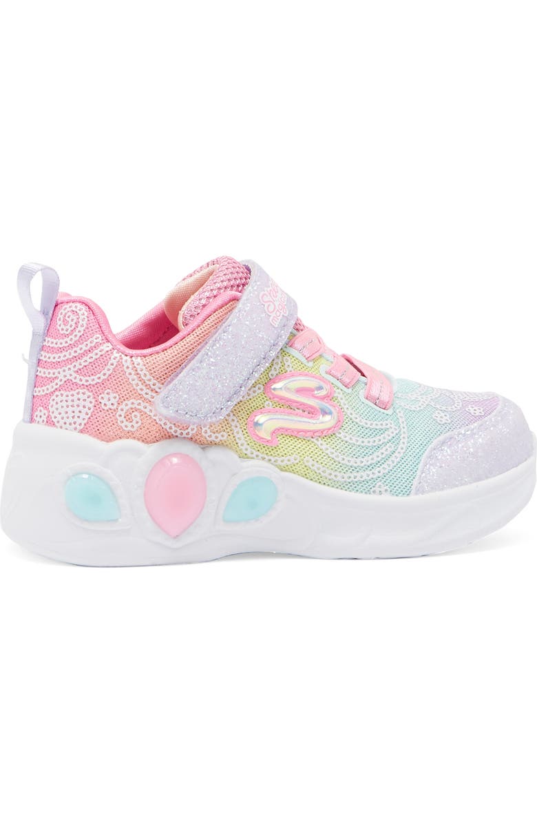 SKECHERS Kids' Princess Sequin Light-Up Sneaker, Alternate, color,