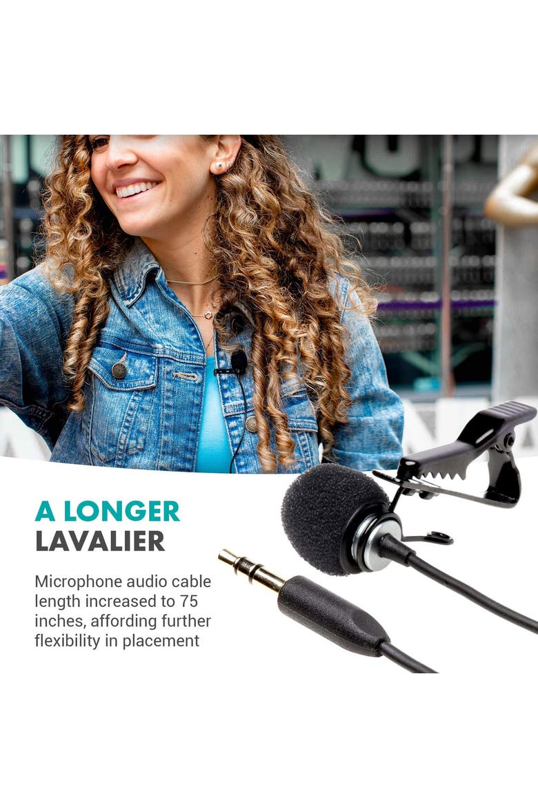 WMX-LAV Lavalier Microphone for The WMX-1, WMX-7, WMX-20 and Edge Wireless Systems, Alternate, color, Black