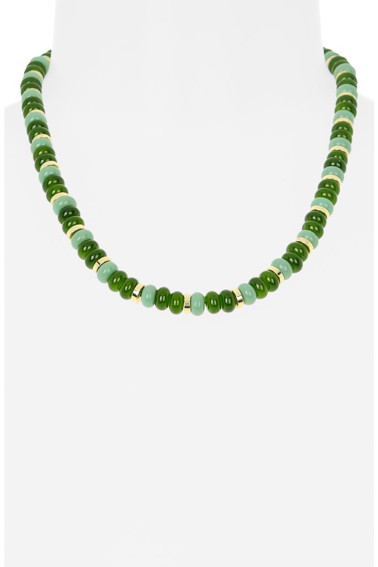 Beaded Necklace, Alternate, color, GREEN MULTI- GOLD