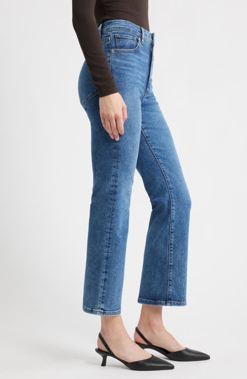 Frame The Reboot High Waist Crop Flare Jeans In Blue