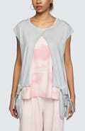 LUUKAA Elowyn Garment-Dyed Boxy Blouse