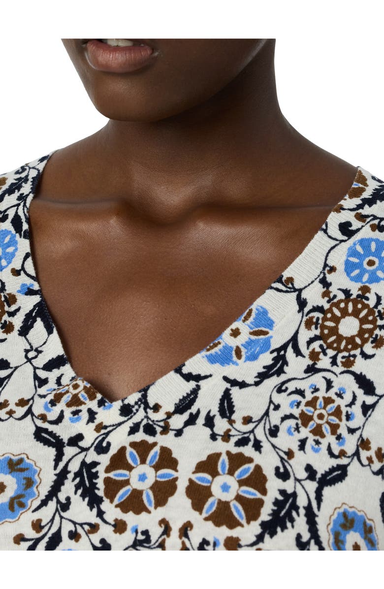 GERARD DAREL Liva V-Neck 3/4 Sleeve Knit Top, Alternate, color, Brown