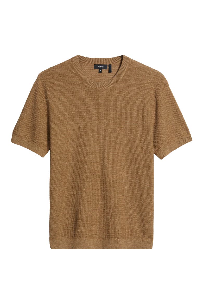 Kolben Pacific Short Sleeve Textured Knit Sweater, Alternate, color, FRESH KHAKI