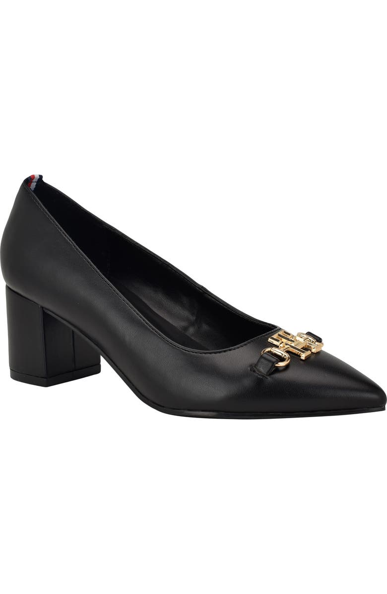 Tommy Hilfiger Nanya Pointed Toe Pump, Main, color, Black