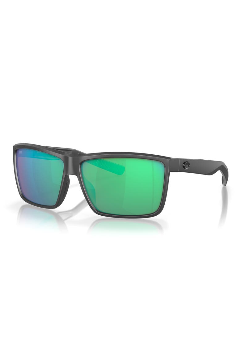 Rinconcito 60mm Polarized Rectangular Sunglasses, Alternate, color, GRAY