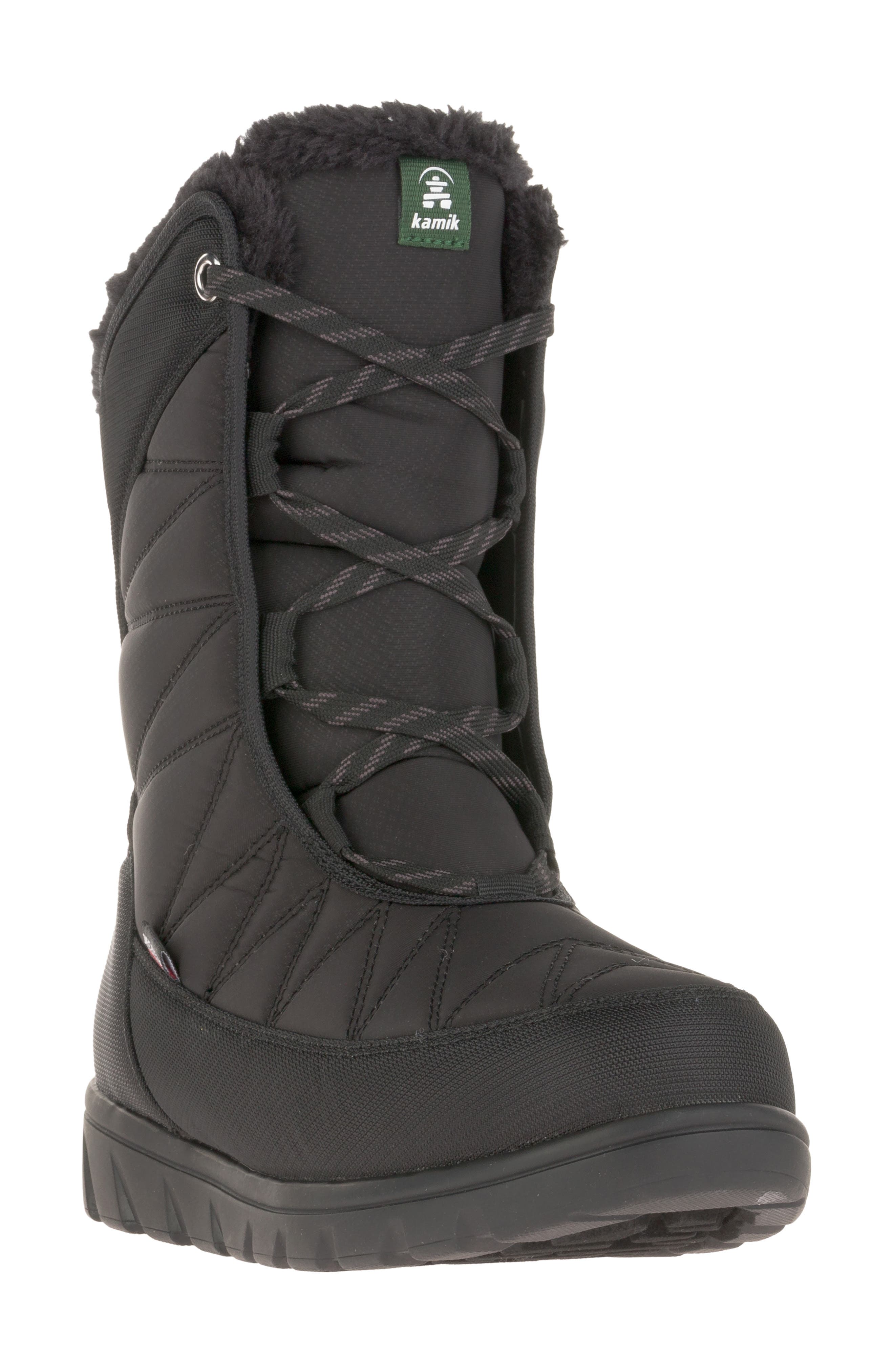 Kamik Hannah Mid Faux Fur Waterproof Boot, Main, color, 