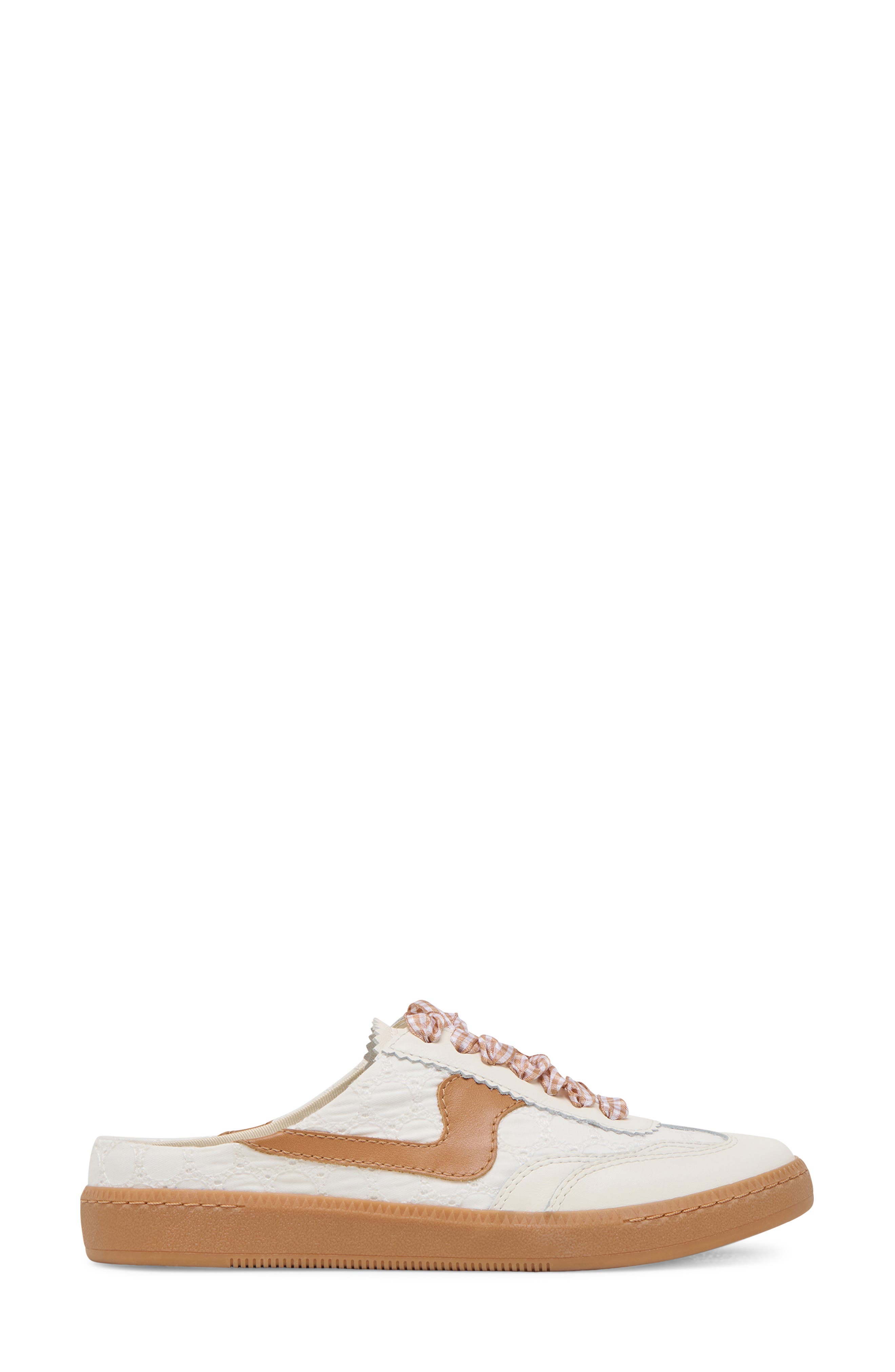 Notice Mule Sneaker, Alternate, color, WHITE/PINK EYELET