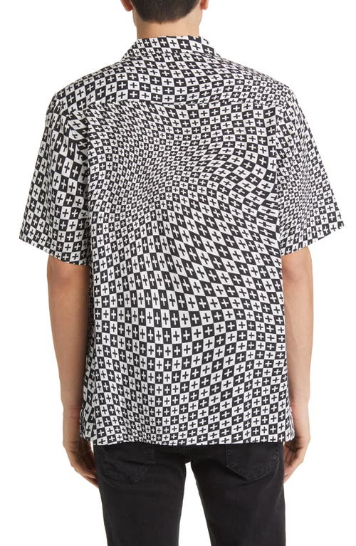 Ksubi Check Out Resort Short Sleeve Button-up Shirt In White