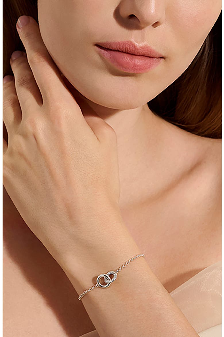Essentials Linked Bracelet, Alternate, color, SILVER