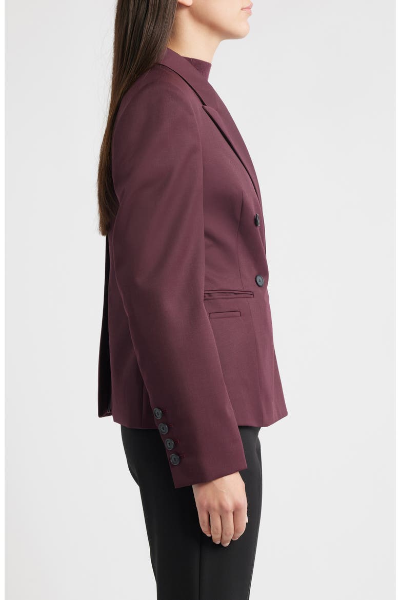 Jiamia Virgin Wool Double Breasted Blazer, Alternate, color, SOFT VERMILLION