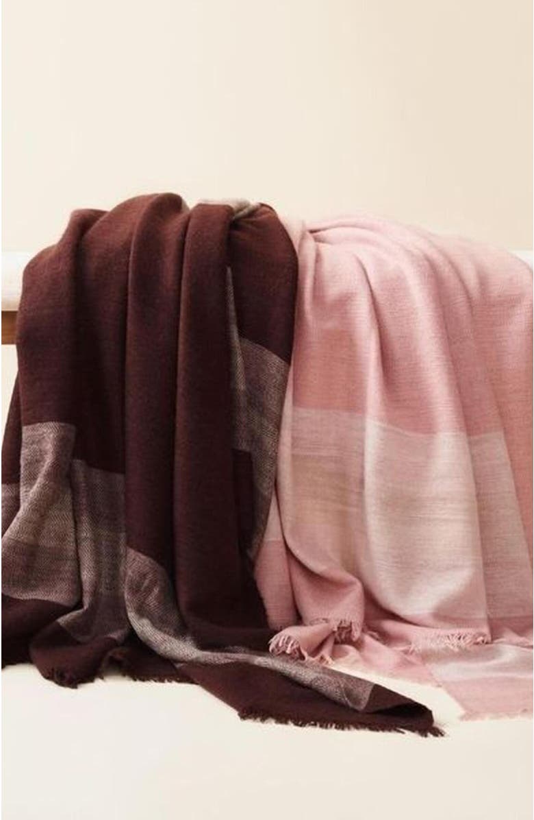 Studio Variously Plush Merino Queen Bedspread / Large Throw, Alternate, color, 