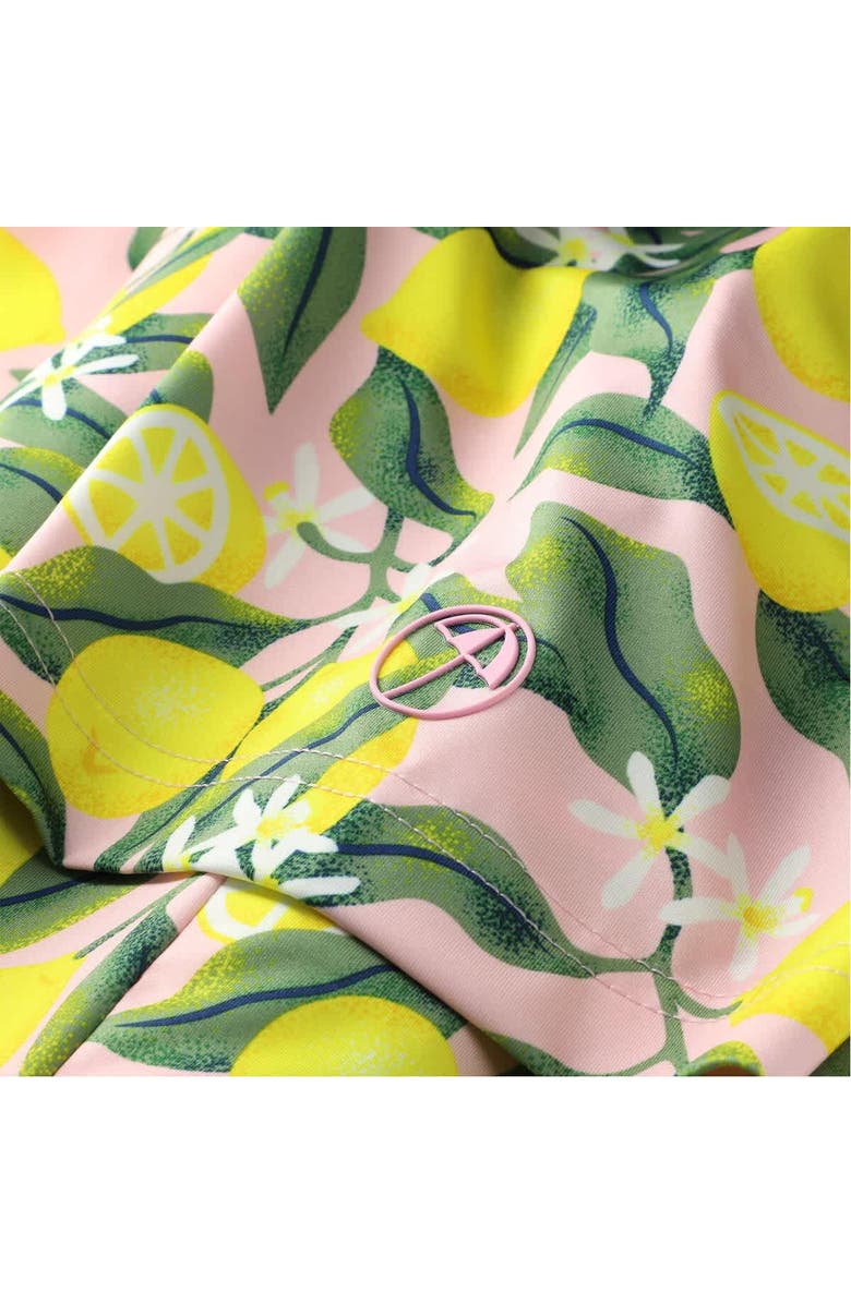 PUMA Men's Puma Pink Arnold Palmer MATTR Lemon Branch Polo, Alternate, color, Pink