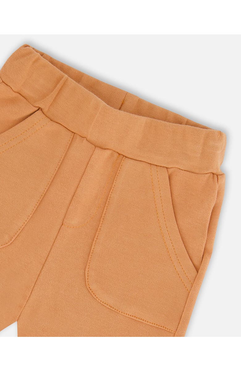 Deux par Deux Baby Boy's Organic Cotton Top And Pant Set Beige Mix Printed Racoon And Hazel, Alternate, color,