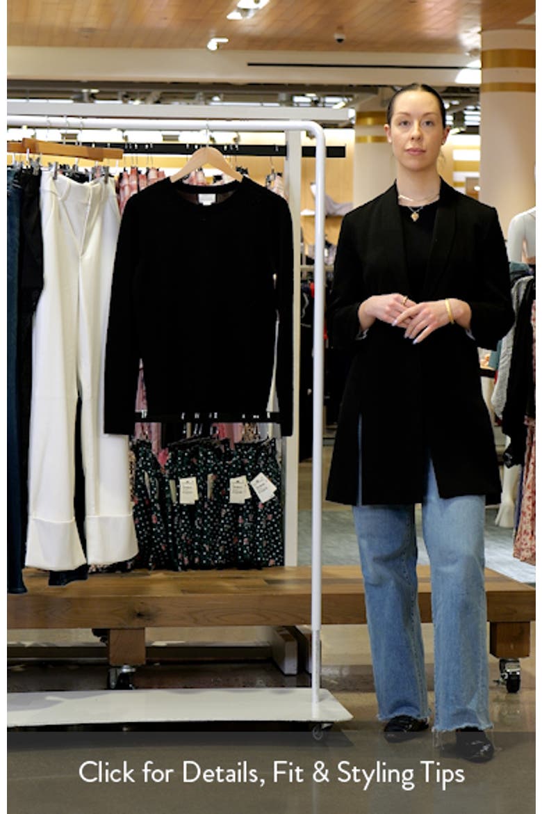 Merino Wool Blend Crewneck Sweater video