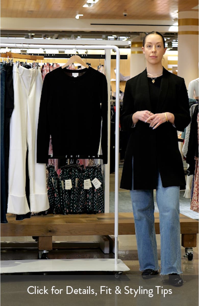 Merino Wool Blend Crewneck Sweater, sales video thumbnail