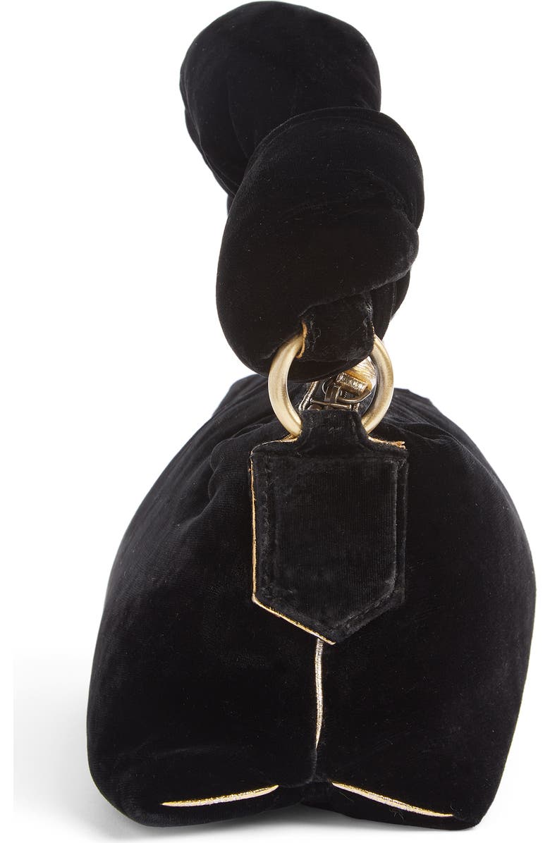 Dries Van Noten Small Puff Velvet Clutch, Alternate, color,