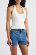 Princess Polly Nataliya Halter Cotton Top