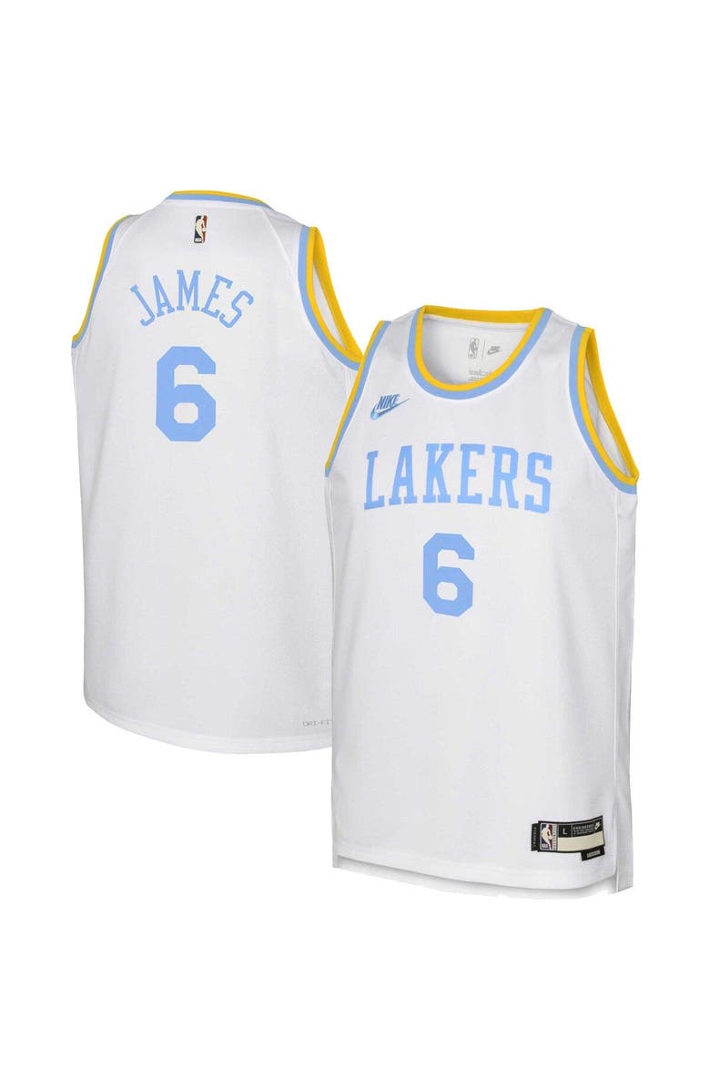 Nike Youth Nike LeBron James White Los Angeles Lakers 2022/23 Swingman Jersey - Classic Edition, Main, color,
