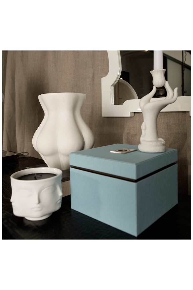 Eve Candle Holder, Alternate, color, White