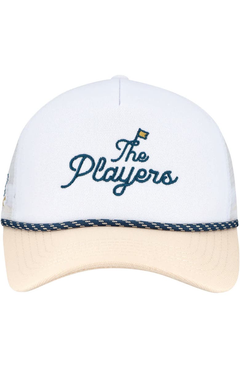 BARSTOOL GOLF Men's Barstool Golf  White/Tan THE PLAYERS Nailhead Canvas Rope Adjustable Hat, Alternate, color, White