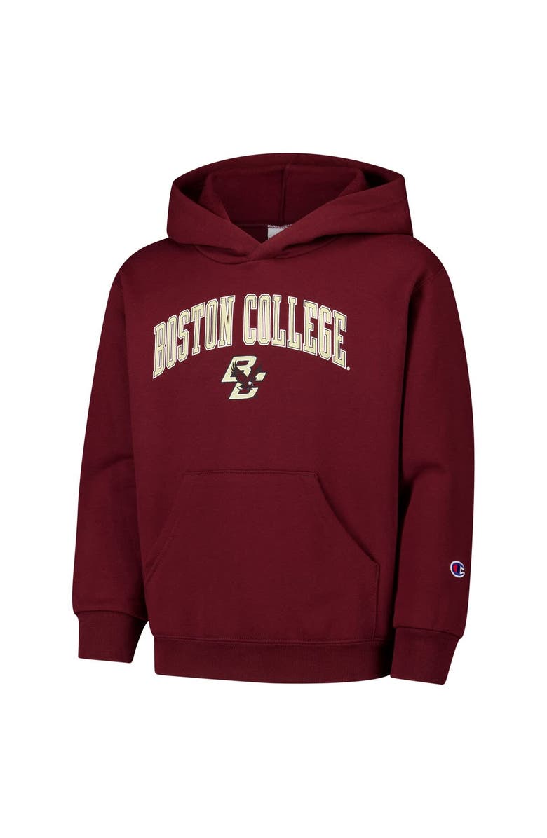 Champion Youth Champion Maroon Boston College Eagles Campus Pullover Hoodie, Alternate, color, Maroon