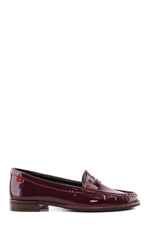 Marc Joseph New York East Village Patent Leather Penny Loafer In Brown