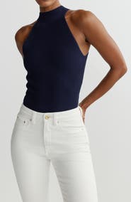 DL1961 Rib Mock Neck Tank