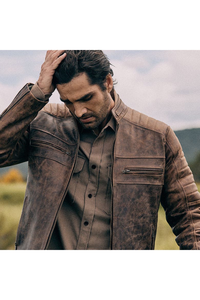 Death Valley Racer Jacket, Alternate, color, Brown