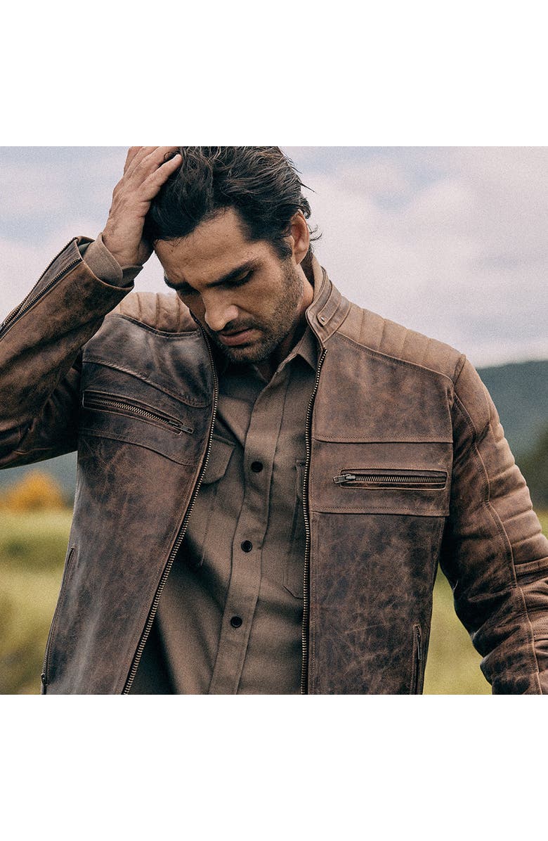 Last Wolf Death Valley Racer Jacket, Alternate, color, Brown