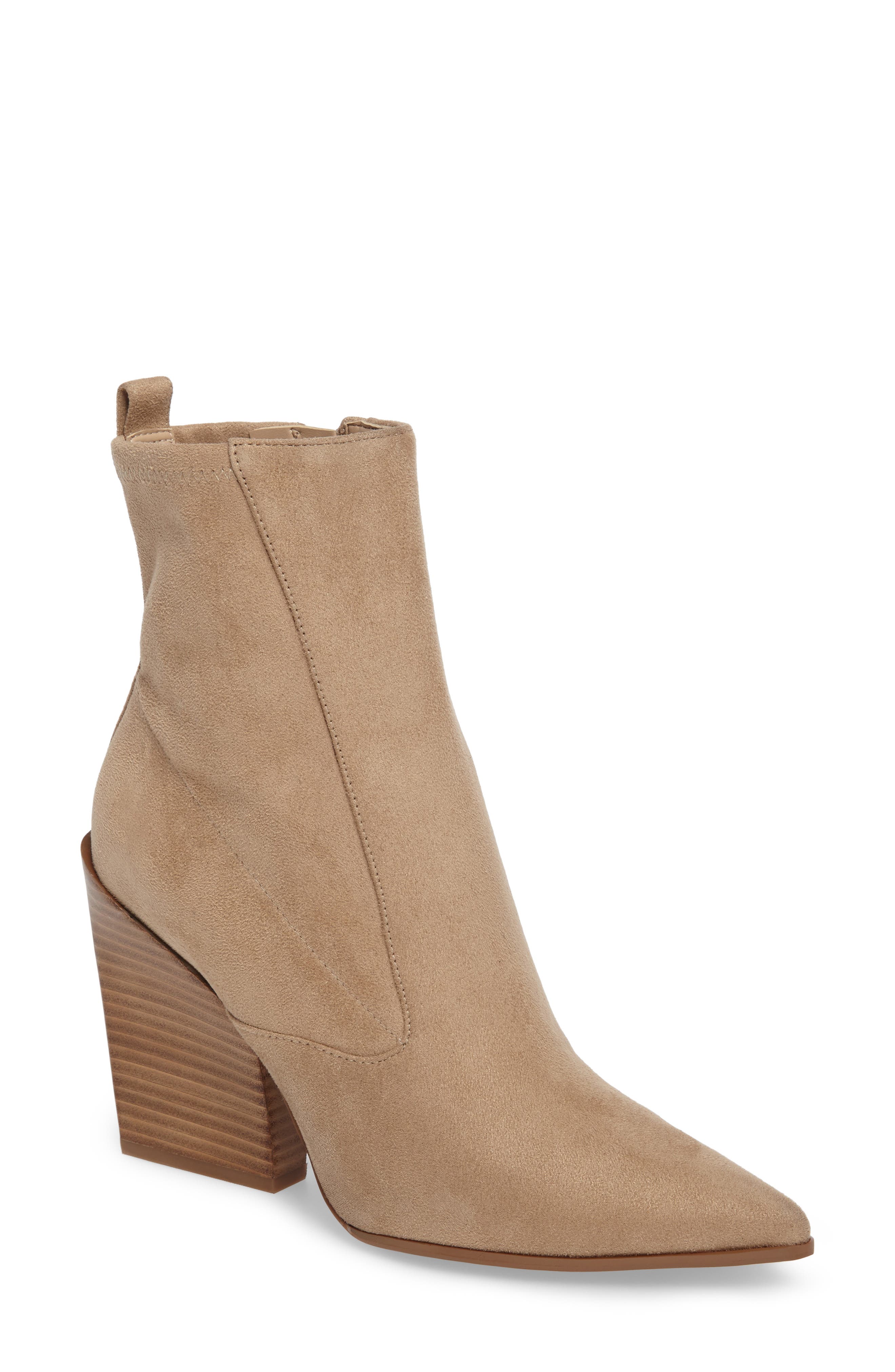 Fallyn Pointed Toe Bootie, Main, color, NEW CAMEL